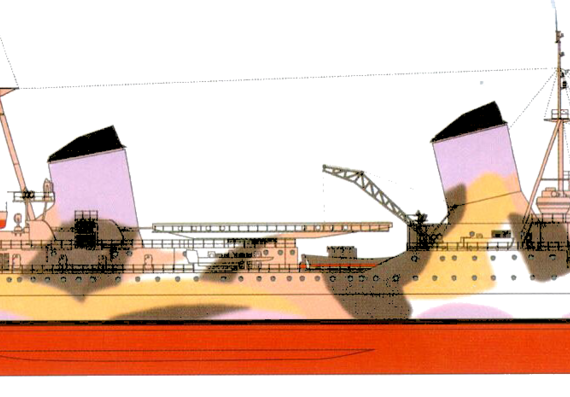 Крейсер СССР Molotov 1942 [Project 26 Heavy Cruiser] - чертежи, габариты, рисунки